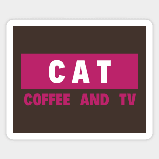 Coffee and TV Sticker